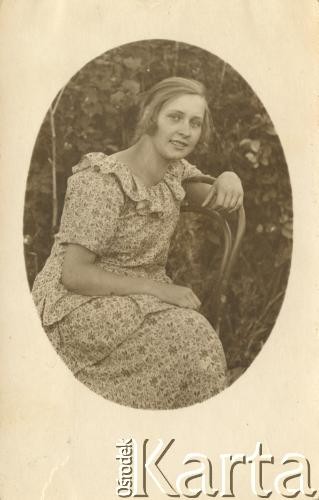 1918-1939, Polska.
Portret kobiety.
Fot. NN, udostępniła Jolanta Wolszczynin.