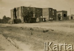 1947, General Pinedo, prowincja Chaco, Argentyna.
Budowa kościoła.
Fot. NN, ze zbiorów Archivo Historico-Central 