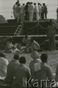 3.11.1984, Nowe Delhi, Delhi, Indie.
Mauzoleum Raj Ghat - uroczystości pogrzebowe Indiry Gandhi, zamordowanej 31.10.1984 przez swoich dwóch ochroniarzy.
Fot. Mikołaj Nesterowicz, zbiory Ośrodka KARTA