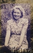 1947, Niemcy. 
Helena Iwaniszyn z domu Gontasz, żona Józefa Iwaniszyna.
Fot. NN, kolekcja Józefa Iwaniszyna, reprodukcje cyfrowe w Ośrodku KARTA