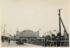 Ok. 21 kwietnia 1936, Gdynia, woj. pomorskie, Polska.
Dworzec Morski w gdyńskim porcie. Przy nabrzeżu transatlantyk MS 