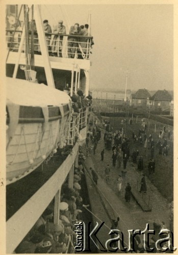 21 kwietnia 1936, Gdynia, woj. pomorskie, Polska.
Pierwszy rejs wycieczkowy transatlantyka MS 