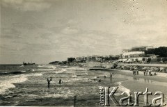 7.08.1942, Tel-Awiw, Palestyna.
Widok na port morski.
Fot. NN, kolekcja Ireny Wolickiej-Wolszleger, reprodukcje cyfrowe w Ośrodku KARTA
