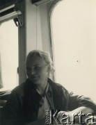 Sierpień 1960, brak miejsca. 
Irena Wolicka-Wolszleger na statku płynącym z Hiszpanii. 
Fot. NN, kolekcja Ireny Wolickiej-Wolszleger, reprodukcje cyfrowe w Ośrodku KARTA