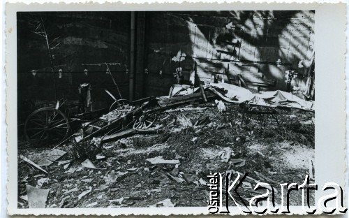 1944, Lwów, USRR, ZSRR.
Dokumentacja zniszczeń dokonanych przez Sowietów w tzw. 