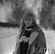 1967-69, Warszawa, Polska.
Maryla Rodowicz, piosenkarka, n/z jako studentka Akademii Wychowania Fizycznego.
Fot. Marek Zürn, zbiory Fundacji Ośrodka KARTA