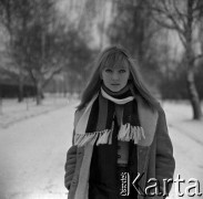 1967-69, Warszawa, Polska.
Maryla Rodowicz, piosenkarka, n/z jako studentka Akademii Wychowania Fizycznego.
Fot. Marek Zürn, zbiory Fundacji Ośrodka KARTA