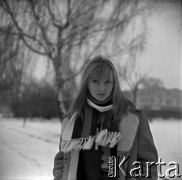 1967-69, Warszawa, Polska.
Maryla Rodowicz, piosenkarka, n/z jako studentka Akademii Wychowania Fizycznego.
Fot. Marek Zürn, zbiory Fundacji Ośrodka KARTA