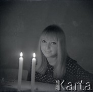 1967-69, Warszawa, Polska.
Maryla Rodowicz, piosenkarka, n/z jako studentka Akademii Wychowania Fizycznego.
Fot. Marek Zürn, zbiory Fundacji Ośrodka KARTA