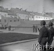 09.1969, Płock, Polska.
Uroczystość odsłonięcia Pomnika 13 Straconych, upamiętniającego członków ruchu oporu straconych w tym miejscu przez hitlerowców w 1942 roku.
Fot. Marek Zürn, zbiory Fundacji Ośrodka KARTA