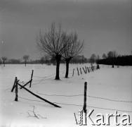 Lata 60., miejsce nieznane, Polska.
Pola w zimie.
Fot. Marek Zürn, zbiory Fundacji Ośrodka KARTA