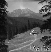 Lata 60., Tatry, Polska.
Schronisko na Przysłopie Miętusim (obecnie nieistniejące).
Fot. Marek Zürn, zbiory Fundacji Ośrodka KARTA
