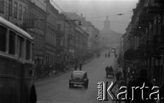 Lata 60., Lublin, Polska.
Ulica.
Fot. Marek Zürn, zbiory Fundacji Ośrodka KARTA