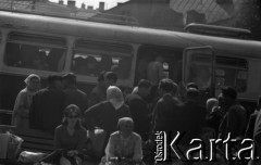 Lata 60., Lublin, Polska.
Dworzec autobusowy.
Fot. Marek Zürn, zbiory Fundacji Ośrodka KARTA