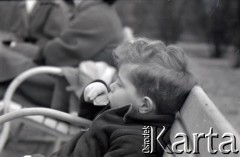 Lata 60., Warszawa, Polska.
W parku.
Fot. Marek Zürn, zbiory Fundacji Ośrodka KARTA
