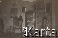 1930-1940, Kalisz, Polska.
Wnętrze dworu.
Fot. NN, kolekcja rodziny Walińskich, zbiory Fundacji Ośrodka KARTA