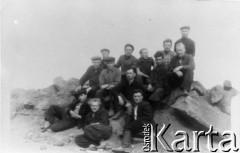 1954, Norylsk, Krasnojarski Kraj, ZSRR.
Polacy - robotnicy  w kopalni 