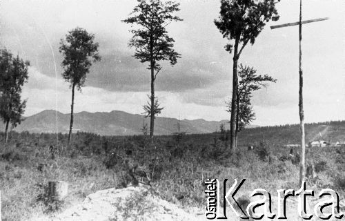 1955, okolice Magadanu, Magadańska obł., ZSRR.
Krajobraz okolic Magadanu lub Nagajewa.
Fot. NN, zbiory Ośrodka KARTA, udostępniła Janina Durlik