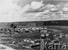 Ok.1956, Workuta, Komi ASRR, ZSRR.
Panorama miasta.
Fot. NN, zbiory Ośrodka KARTA, udostępniła Natalia Zarzycka