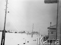 Zima 1955, Workuta, Komi ASRR, ZSRR.
Osiedle górnicze przy kopalni Szu-2.
Fot. NN, zbiory Ośrodka KARTA, udostępnił Jerzy Andruszkiewicz.