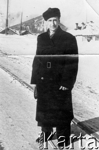 Kwiecień 1958, Workuta, Komi ASRR, ZSRR.
Były więzień sowieckich łagrów Wiktor Jagoda.
Fot. NN, zbiory Ośrodka KARTA, udostępnił Eryk Barcz.

