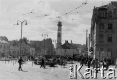06.1941, Warszawa, Polska.
Plac przed Halą Mirowską. 
Fot. z albumu gen. Hellmutha Bienecka, przekazał Piotr Kleeberg, zbiory Fundacji Ośrodka KARTA