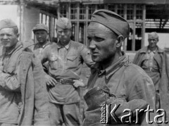 Lato 1941, Smoleńsk, ZSRR.
Obóz dla jeńców radzieckich, żołnierze Armii Czerwonej.
Fot. z albumu gen. Hellmutha Bienecka, przekazał Piotr Kleeberg, zbiory Fundacji Ośrodka KARTA