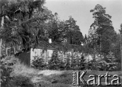 1941, Smoleńsk, ZSRR.
Kwatery lotników niemieckich w lasach koło Smoleńska. 
Fot. z albumu gen. Hellmutha Bienecka, przekazał Piotr Kleeberg, zbiory Fundacji Ośrodka KARTA