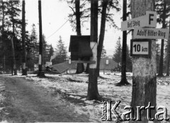 1941, Smoleńsk, ZSRR.
Kwatery lotników niemieckich w lasach koło Smoleńska. 
Fot. z albumu gen. Hellmutha Bienecka, przekazał Piotr Kleeberg, zbiory Fundacji Ośrodka KARTA