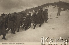 Zima 1914-1915, Rafajłowa, Galicja Wschodnia.
Bitwa pod Rafajłową. Podpis pod zdjęciem: 