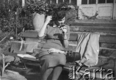 1951, Kraków, Polska.
Stefania Gaydamowicz, żona Tadeusza Gaydamowicza.
Fot. NN, zbiory Ośrodka KARTA, udostępnił Tadeusz Gaydamowicz.