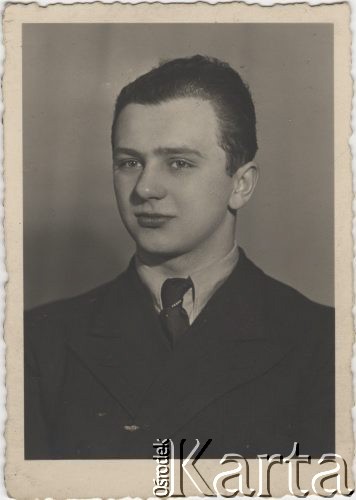 16.02.1941, Bukareszt, Rumunia.
Polscy uchodźcy w Rumunii podczas II wojny światowej. Tadeusz Pytel. Dedykacja na odwrocie: 