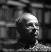 lata 60-te, Kraków, Polska
Pisarz Stanisław Lem.
Fot. Irena Jarosińska, zbiory Ośrodka KARTA