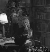 lata 80-te, Warszawa, Polska
Aktorka Krystyna Janda
Fot. Irena Jarosińska, zbiory Ośrodka KARTA