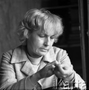 Lata 70., Polska.
Mirosława Wieczorek.
Fot. Irena Jarosińska, zbiory Ośrodka KARTA