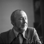 Lata 70., Polska.
Mężczyzna.
Fot. Irena Jarosińska, zbiory Ośrodka KARTA
