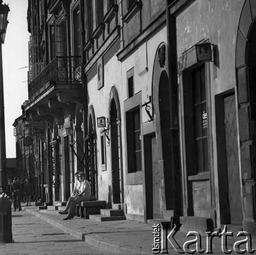 Lata 70., Warszawa, Polska.
Rynek Starego Miasta.
Fot. Irena Jarosińska, zbiory Ośrodka KARTA