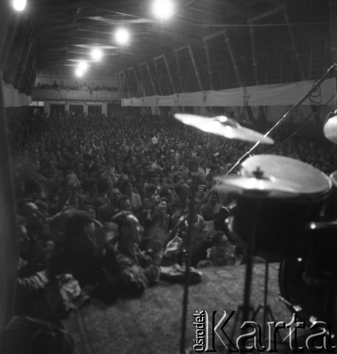 Sierpień 1956, Sopot, Polska
I Ogólnopolski Festiwal Muzyki Jazzowej. Sala koncertowa
Fot. Irena Jarosińska, zbiory Ośrodka KARTA