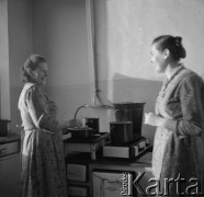 1950-1960, Nowa Huta, Kraków, Polska.
Kobiety w kuchni.
Fot. Irena Jarosińska, zbiory Ośrodka KARTA. 



