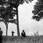 1959, Łeba, Polska.
Plan zdjęciowy do filmu 