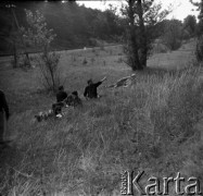 1959, Łeba, Polska.
Odpoczynek na planie zdjęciowym do filmu 