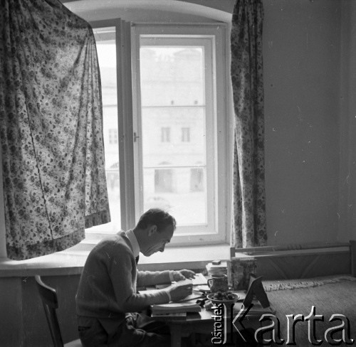 1959, Kazimierz Dolny, Polska.
Dom Architekta SARP na ulicy Rynek 20.
Fot. Irena Jarosińska, zbiory Ośrodka KARTA