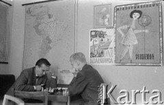 Ok. 1961, Warszawa, Polska.
Redakcja w Telewizji Polskiej.
Fot. Irena Jarosińska, zbiory Ośrodka KARTA