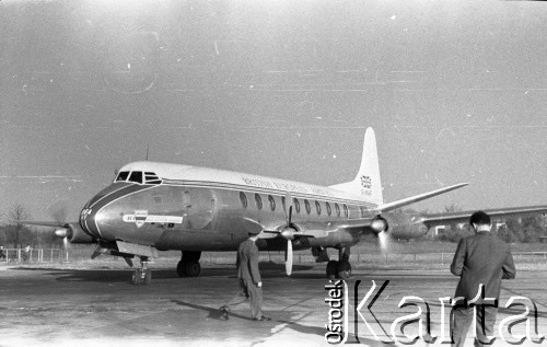 Lata 50. lub 60., Polska.
Samolot British European Airways.
Fot. Irena Jarosińska, zbiory Ośrodka KARTA