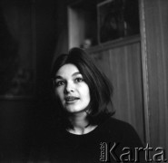 Lata 50. lub 60., Polska.
Aktorka Zofia Słaboszowska.
Fot. Irena Jarosińska, zbiory Ośrodka KARTA