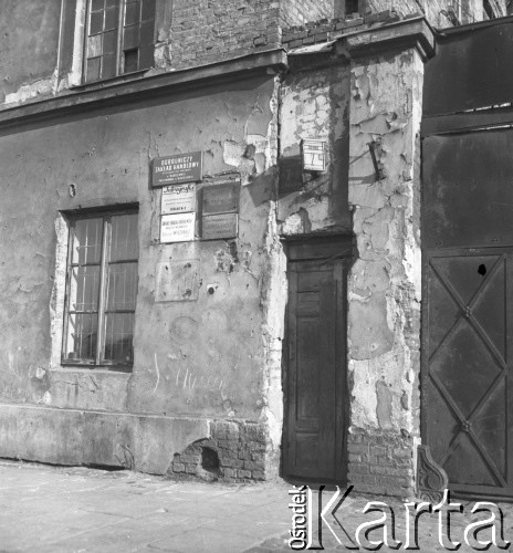 lata 50-te, Warszawa, Polska
Dom przy ulicy Lipowej 7A
Fot. Irena Jarosińska, zbiory Ośrodka KARTA