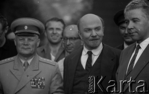 1960, Polska.
Plan zdjęciowy do filmu 