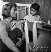 Lata 60., Polska.
Aktorka Alina Janowska. 
Fot. Irena Jarosińska, zbiory Ośrodka KARTA