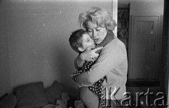 Lata 60., Polska.
Aktorka Alina Janowska. 
Fot. Irena Jarosińska, zbiory Ośrodka KARTA