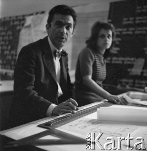 Lata 60. lub 70., Polska.
Architekt.
Fot. Irena Jarosińska, zbiory Ośrodka KARTA